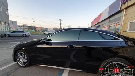 일산 썬팅 고급스러운 벤츠 E쿠페가 선택한 썬팅 레인보우V70  파인뷰 GX2000new블랙박스 카멀티샵 더모스트 / 고양, 일산, 파주, 은평