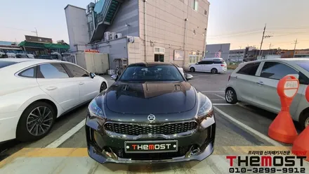 은평 서대문 마포 기아 스팅어 신차패키지 레인보우V70 신차썬팅 아이나비QXD3000PRO 포스제로 보조배터리로 완성 / 고양, 일산, 파주, 은평