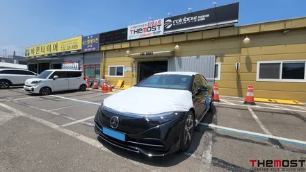 벤츠 EQS 프리미엄 비금속비반사썬팅 버텍스 900 으로 완성한 더모스트 신차패키지 유리막코팅 PPF 고양 일산 덕양구 신차검수 신차패키지 루마버텍스썬팅 전문점 더모스트 / 고양, 일산, 파주, 은평