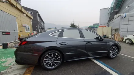 일산 신차패키지 쏘나타 센슈어스 DN8 1.6T 신차검수 도장불량,2중접합 차음유리불량 레인보우 V70 썬팅,QXD3000PRO 블랙박스로 완성한 신차패키지 / 고양, 일산, 파주, 은평