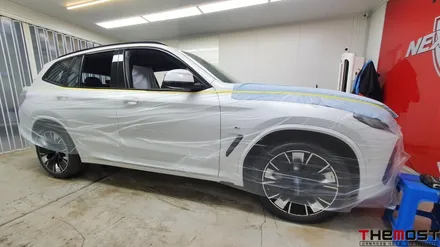 BMW IX3 레인보우V90 나노텍 울트라바디프리미엄 유리막코팅 PPF 더모스트 신차패키지 3 고양 일산 덕양구 수입차썬팅 신차패키지 전문점 / 고양, 일산, 파주, 은평