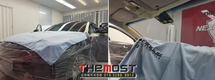 스팅어 블루 신차패키지 레인보우 IRIS V70 신차썬팅,레인보우 바디핏 유리막코팅,은평서대문마포상암강서가재울신차패키지썬팅,향동행신고양일산삼송원흥신차패키지썬팅 / 고양시 화전동