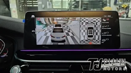 인천 BMW 530 튜닝 순정형 고화질 서라운드뷰 AP모빌리티 3D플러스뷰 설치 시공 / 인천 부평구