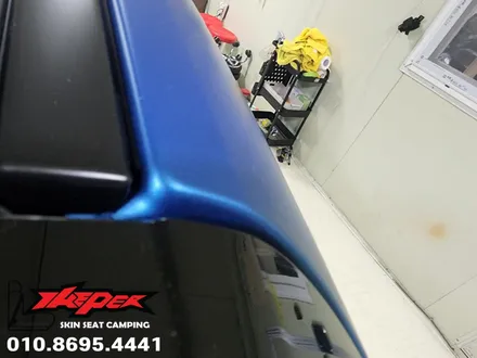 Bmw118d 사틴오션쉬머 전체랩핑 / 카스킨 / 카인테리어 / 카시트 / 카커스텀 전문 더퍼 THEPER / 중랑구, 동대문, 광진구, 성동구