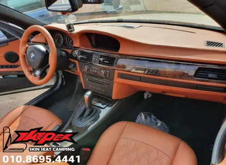 BMW 6시리즈 컨버터블 카멜브라운색상 나파가죽 실내인테리어 작업 / 카스킨 / 카인테리어 / 카시트 / 카커스텀 전문 더퍼 THEPER / 중랑구, 동대문, 광진구, 성동구