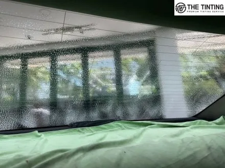 대전썬팅 현대 그랜저TG 뽀글이 재시공 뒷유리 썬팅재시공 맛집 / 대전 동구