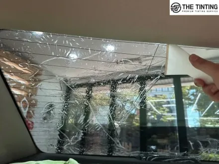 대전썬팅 현대 그랜저TG 뽀글이 재시공 뒷유리 썬팅재시공 맛집 / 대전 동구