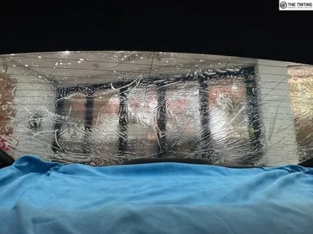 대전썬팅 기아 K5 후면 유리 뽀글이 재시공 가성비 필름으로 깔끔하게 변했습니다! / 대전 동구
