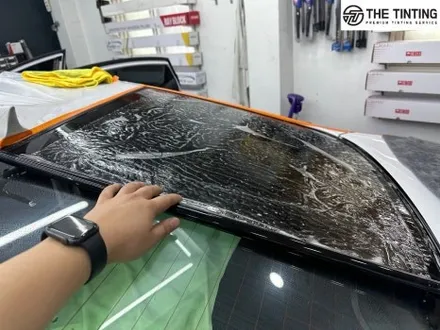 대전썬팅 전문점 아반떼 레이블럭 썬팅 재시공 / 대전 동구