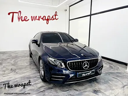 인천 청라랩핑 벤츠 E220d 쿠페 락그레이 컬러(시멘트)로 전체랩핑, 크롬죽이기 시공 후기 / 청라,인천,부천