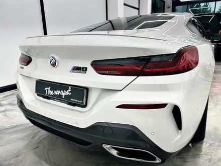 청라랩핑 BMW 8시리즈랩핑 850i 유광 오렌지 컬러로 전체랩핑해서 M8보다 멋스럽게 바꿔봤습니다 / 인천 서구 청라동