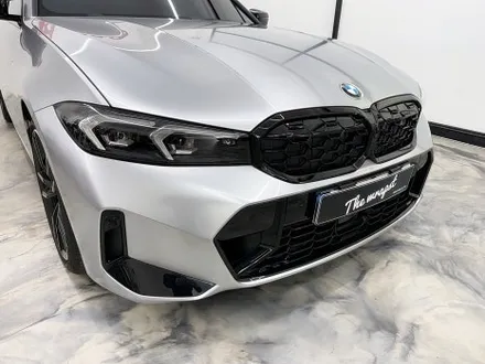 인천랩핑 BMW 3시리즈 M340i 전체랩핑, 고광택 GT실버로 신차 분위기 바꾸기 / 인천 서구 청라동