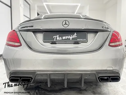 청라랩핑 인천랩핑 벤츠 C43amg (W205)크롬죽이기와 레터링 도색으로 포스있게 만들어보았죠 / 청라,인천,부천