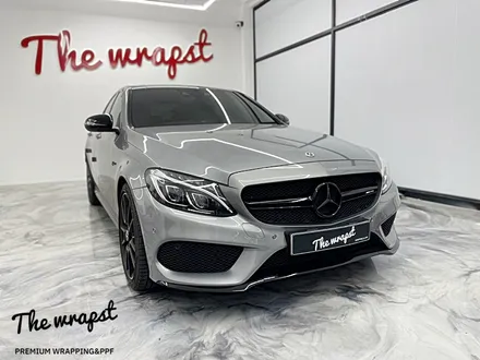 청라랩핑 인천랩핑 벤츠 C43amg (W205)크롬죽이기와 레터링 도색으로 포스있게 만들어보았죠 / 청라,인천,부천
