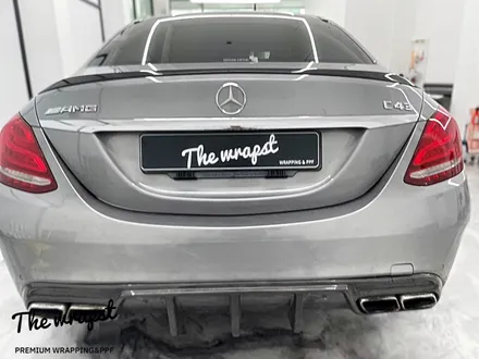 청라랩핑 인천랩핑 벤츠 C43amg (W205)크롬죽이기와 레터링 도색으로 포스있게 만들어보았죠 / 청라,인천,부천