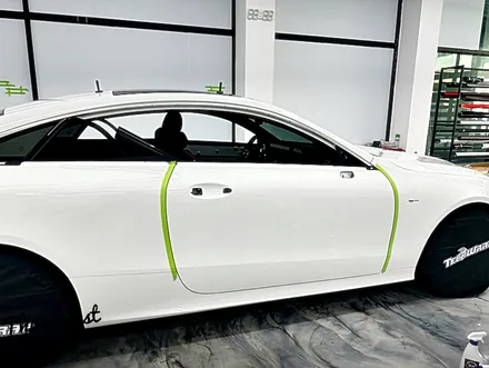 인천랩핑 벤츠 E53 AMG 쿠페 고광도 고광택 텍랩 얼티메이트 블랙으로 도장보다 뛰어난 광도로 전체랩핑 시공을 했습니다 / 청라,인천,부천