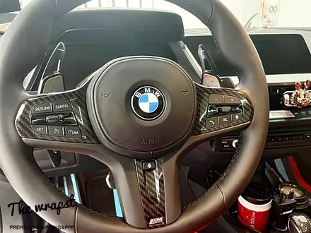 인천랩핑 BMW M235 핸들 유광카본랩핑 하나로 감성업 할수있죠 2시리즈랩핑 / 청라,인천,부천