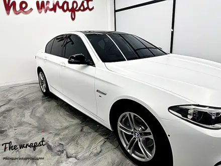 인천랩핑 BMW 520d F10 전체랩핑 사틴 프로즌 바닐라 화이트 180도 달라진 차량으로 탈바꿈 했습니다 / 청라,인천,부천