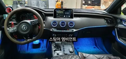 대구 스팅어벤풍구 엠비언트&순정데쉬보드하단엠비언트이식&풋등 / 대구, 구미