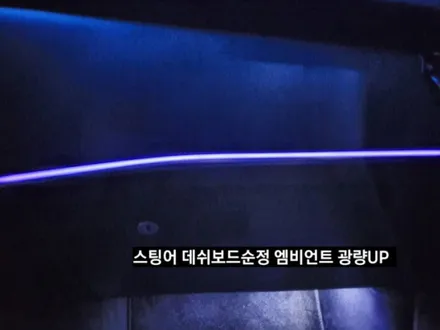 스팅어엠비언트,스팅어순정엠비언트광량업그레이드계기판순정연동,대구엠비언트순정연동 / 대구, 구미
