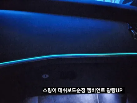 스팅어엠비언트,스팅어순정엠비언트광량업그레이드계기판순정연동,대구엠비언트순정연동 / 대구, 구미