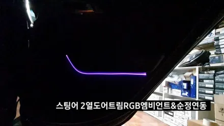 스팅어엠비언트,스팅어순정엠비언트광량업그레이드계기판순정연동,대구엠비언트순정연동 / 대구, 구미