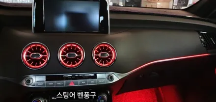 대구 스팅어벤풍구 엠비언트&순정데쉬보드하단엠비언트이식&풋등 / 대구, 구미