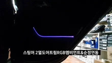 스팅어엠비언트,스팅어순정엠비언트광량업그레이드계기판순정연동,대구엠비언트순정연동 / 대구, 구미