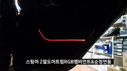스팅어엠비언트,스팅어순정엠비언트광량업그레이드계기판순정연동,대구엠비언트순정연동 / 대구, 구미