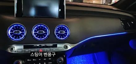대구 스팅어벤풍구 엠비언트&순정데쉬보드하단엠비언트이식&풋등 / 대구, 구미
