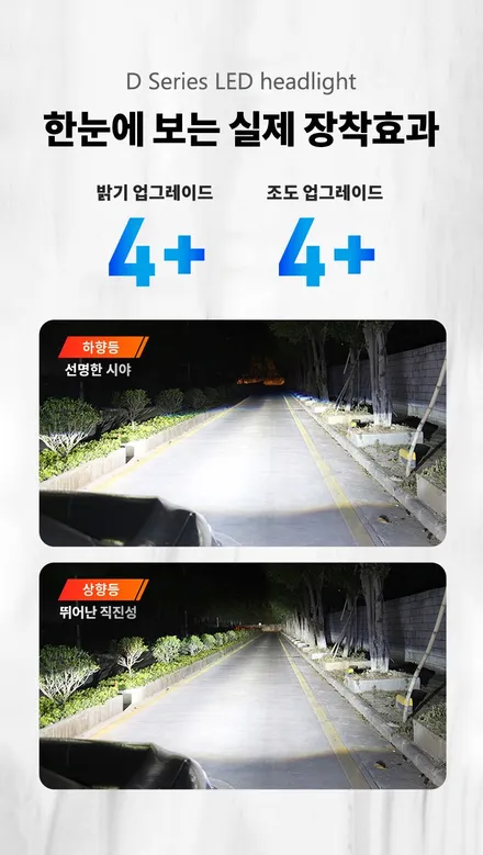 아우디Q5 브라보D1/D3 LED 라이트 광량업그레이드D3S HID용LED전조등 / 대구, 구미