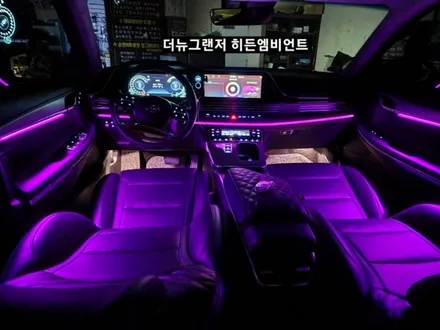 더뉴그랜저 히든엠비언트 순정연동 도어트림 엠비언트 확장시공 / 대구, 구미