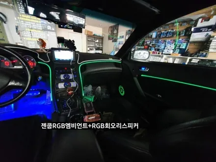 제네시스쿠페RGB엠비언트회오리스피커(3세대면발광광섬유)&악마등 / 대구, 구미