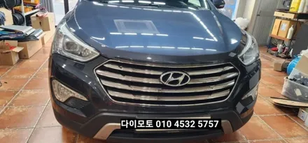 대구 싼타페dm 맥스크루즈 라이트반사판 크롬증착교체 필립스HID벌브교체 / 대구, 구미