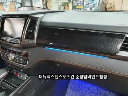 대구2021 더뉴렉스턴스포츠칸 순정엠비언트활성 RGB풀컬러스마트폰 어플제어 / 대구, 구미