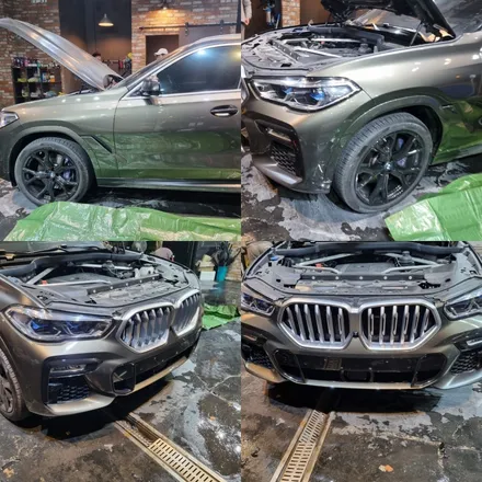 BMW X6 부분랩핑 + 크롬죽이기 / 시흥시 목감동