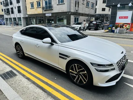 제네시스 g80  사틴화이트 전체랩핑 / 시흥시 목감동