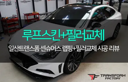 쏘나타 센슈어스 루프스킨+순정 필러가니쉬 교체 / 고양시 덕이동