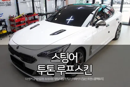 스팅어 랩핑 깔끔한 투톤 루프스킨이 딱이네 / 고양시 덕이동