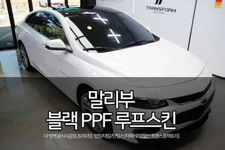 말리부 에이버리 블랙PPF 루프스킨 시공 / 고양시 덕이동