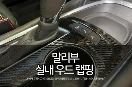 말리부 실내 우드 랩핑 카본으로 멋지게 드레스업! / 고양시 덕이동