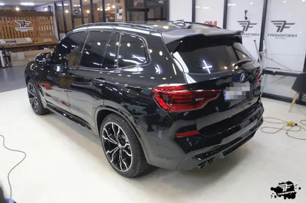 일산랩핑 bmw x3 무광카본 포인트 랩핑 시공했습니다 / 고양시 덕이동