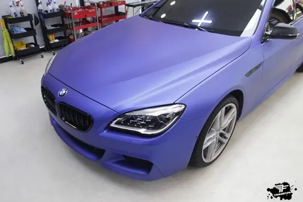 bmw 640d 브릴리언트 블루 매트 메탈릭 전체랩핑으로 시선강탈!! / 고양시 덕이동