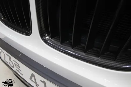 자동차 부분랩핑으로 밋밋한 내차에 포인트 살리기(bmw x1/유광 카본) / 고양시 덕이동