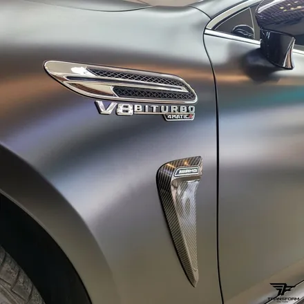 [일산 전체랩핑 전문] 벤츠gt 63 amg 사틴블랙 전체랩핑 / 고양시 덕이동