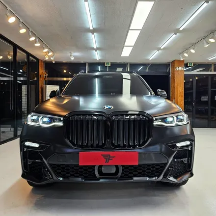 BMW X7 사틴블랙 전체랩핑+크롬딜리트+실내랩핑+라이트PPF 시공을 한번에! [트랜스폼팩토리] / 고양시 덕이동