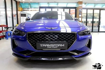 제네시스g70 3m2080 코스믹블루 전체랩핑 / 고양시 덕이동