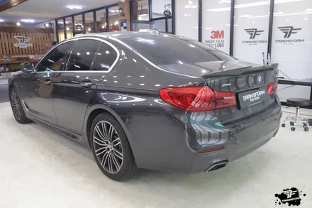 bmw 530i xdrive 사틴블랙 전체랩핑 / 고양시 덕이동
