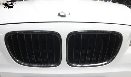 자동차 부분랩핑으로 밋밋한 내차에 포인트 살리기(bmw x1/유광 카본) / 고양시 덕이동