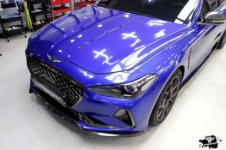 제네시스g70 3m2080 코스믹블루 전체랩핑 / 고양시 덕이동